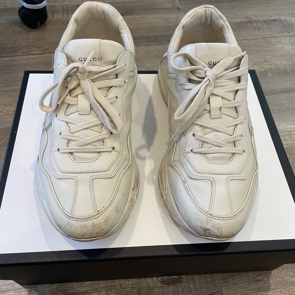 Gucchi Rhyton sneakers men size 9.5 - Picture 3 of 10